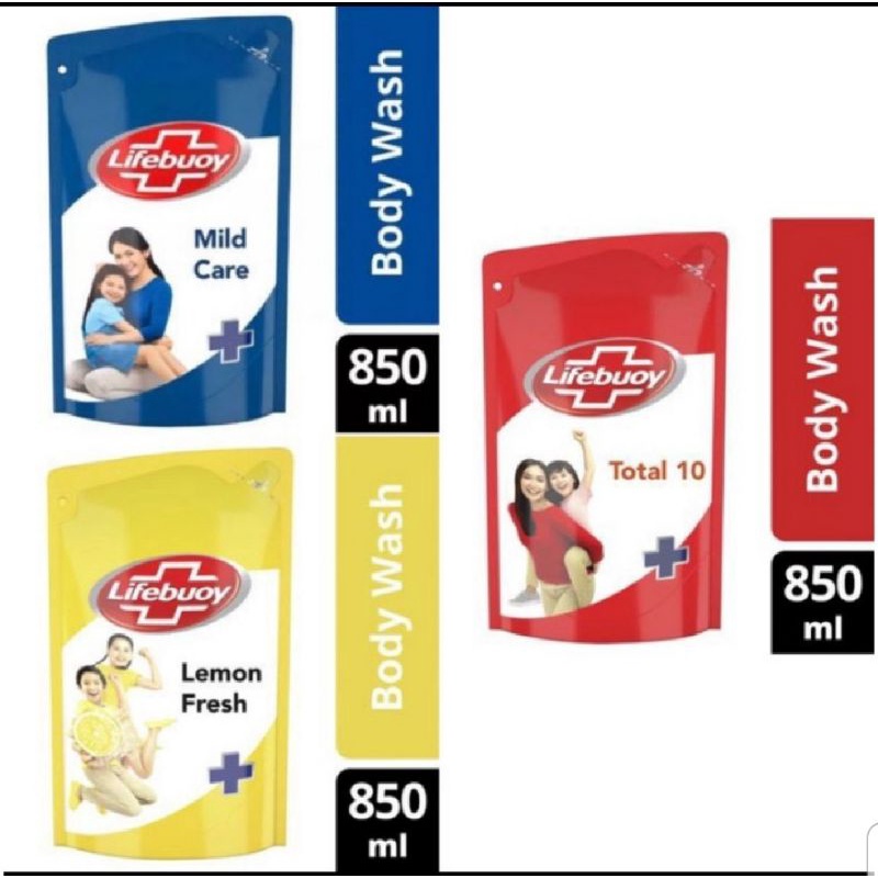 Lifebuoy Bodywash Sabun Cair Refill 850mL/825mL