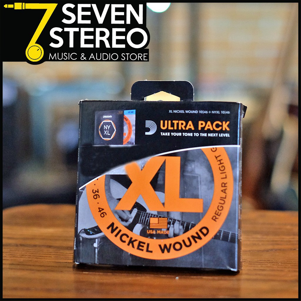 D'Addario EXL110 NYXL1046 Pack Isi 2 Set Senar Gitar 10-46