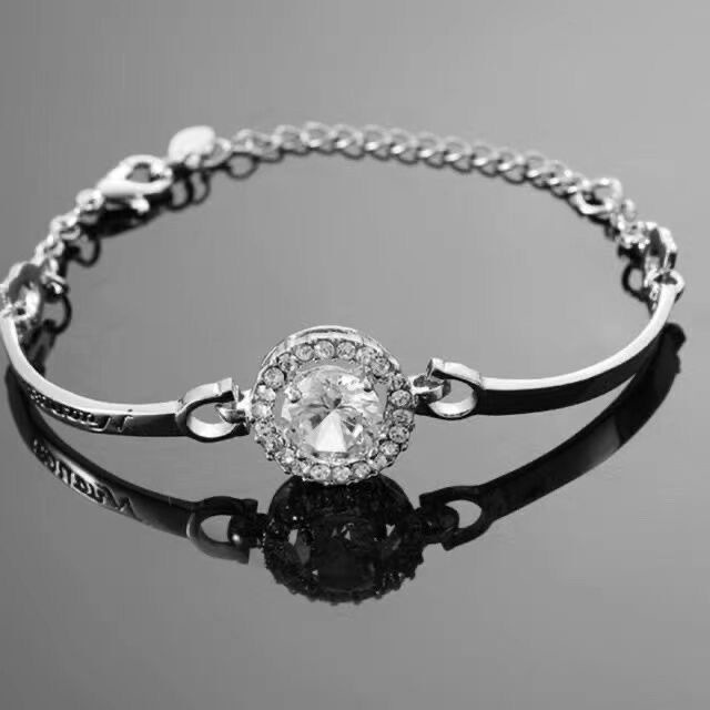 Gelang Tangan Wanita satu mata NUANSE Berlian Imitasi Korea Fashion Elegan Women Bracelet Jewelry