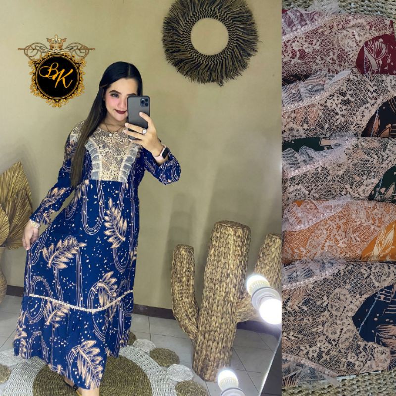 Longdress Arabian Jumbo  Ld 130 | Longdress Renda Jumbo | Daster Arab Jumbo |-5