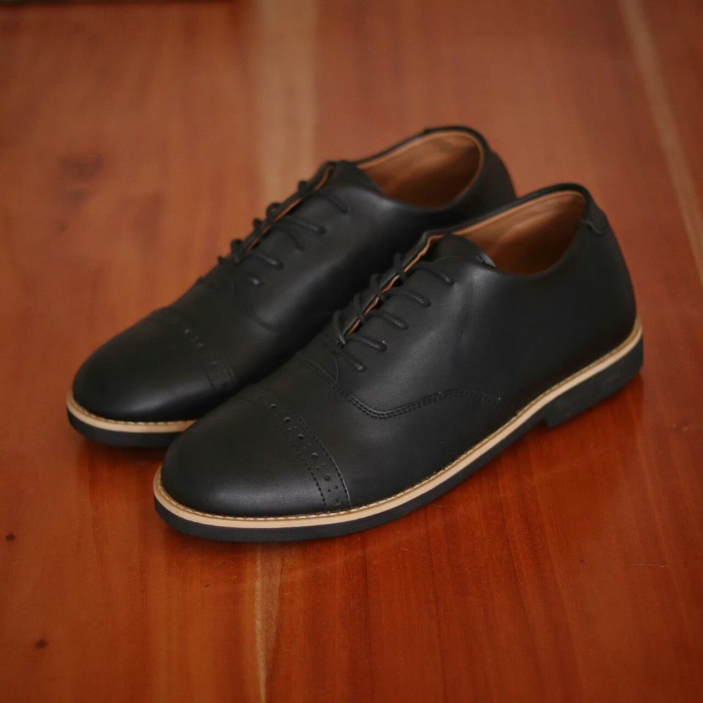 SEPATU FORMAL PRIA PANTOFEL OXFORD CASUAL PERKANTORAN KERJA KULIAH KANTOR KULIT ASLI PU ORIGINAL - SEPATU PANTOFEL FORMAL COWOK DEWASA - SEPATU FORMAL LALI LAKI KANTOR KERJA ORIGINAL KASUAL