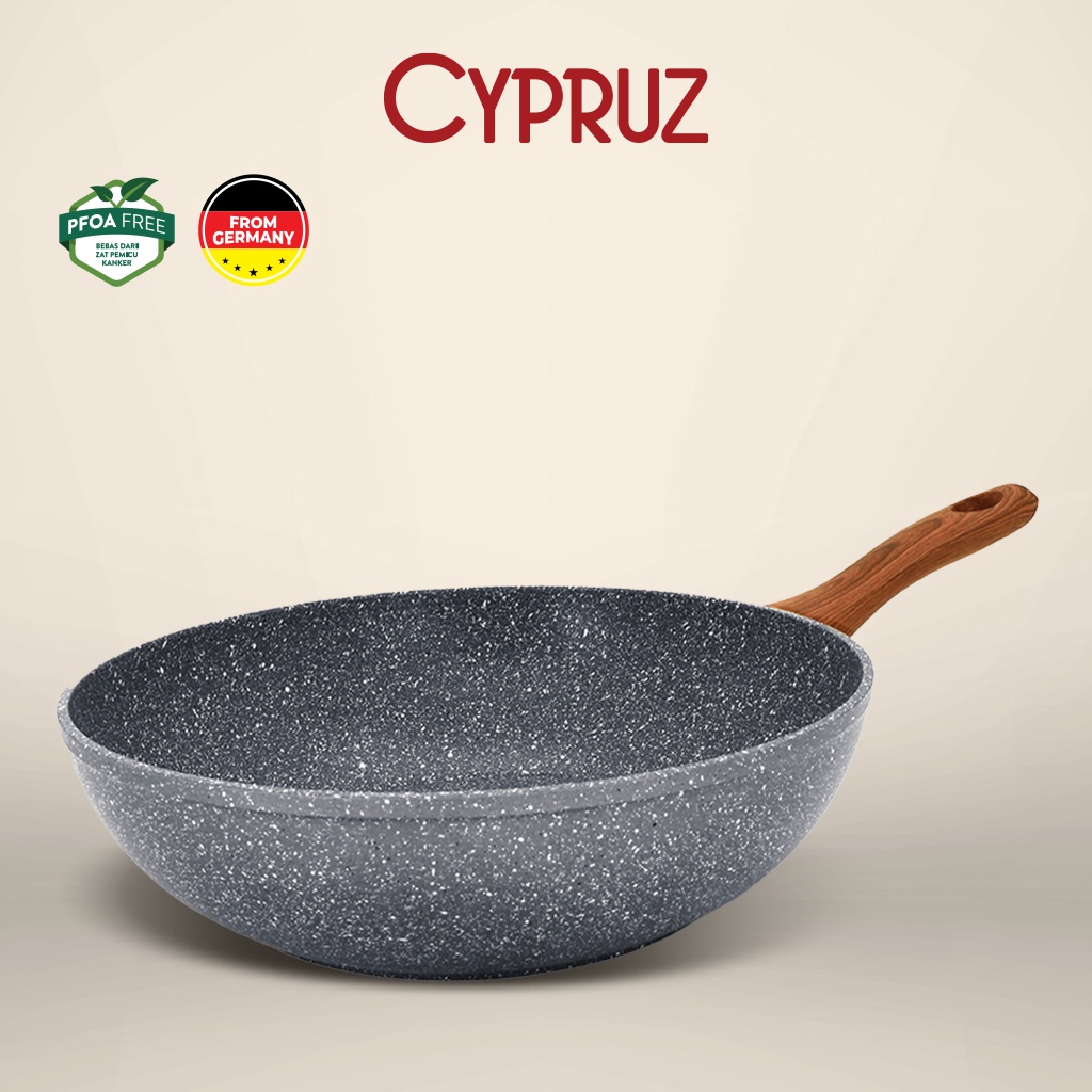 Cypruz Wajan Penggorengan / Fry Wok Marble Series 28cm (FP-0644)