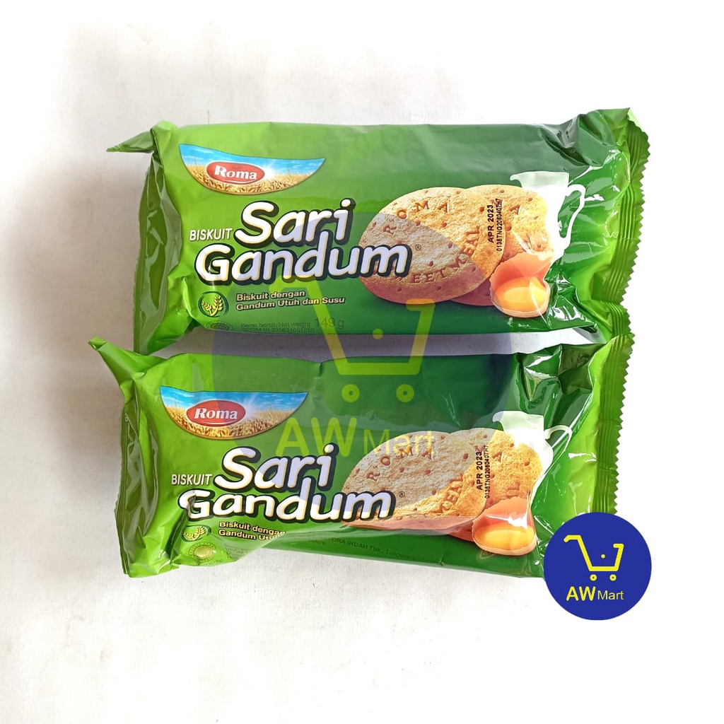 ROMA BISKUIT SARI GANDUM ROLL - 149 GRAM