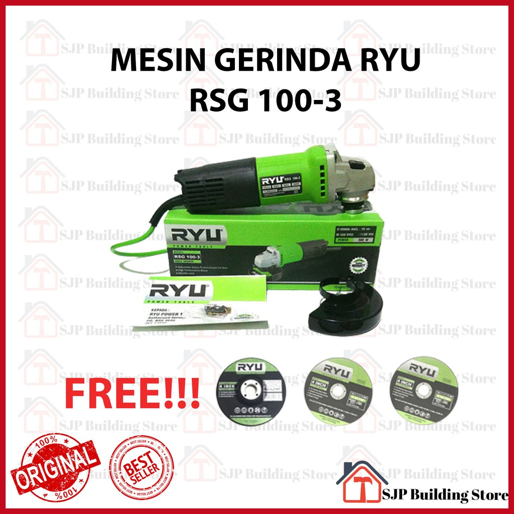 [COD] MESIN GERINDA RYU RSG 100-3 / GURINDA