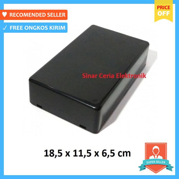 

Box Plastik / Kotak Plastik Hitam 18,5 X 11,5 X 6,5 Cm Box Casing