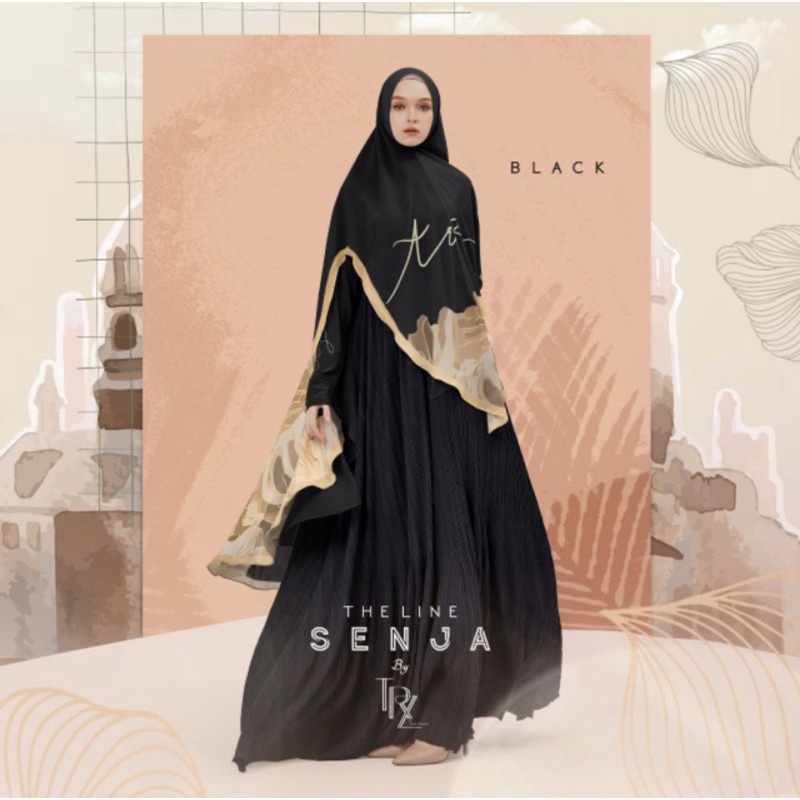 Preloved Like New Khimar Printing by TRZ HER