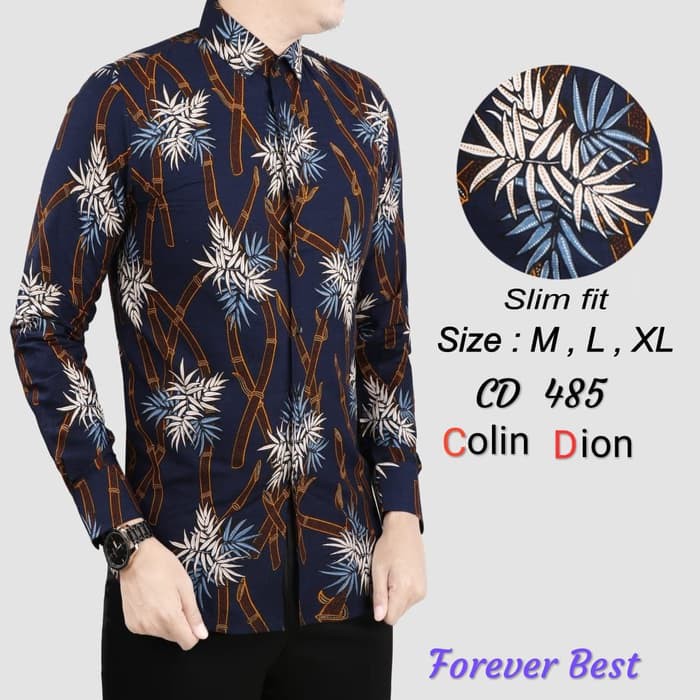 kemeja Batik Pria Baju Lengan Panjang Baju Batik Modern keren