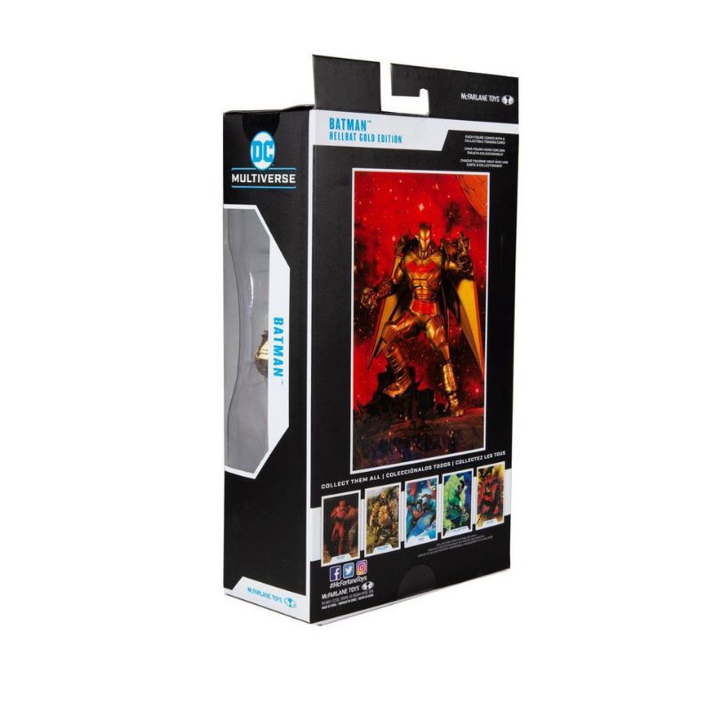 Dc multiverse batman hellbat suit gold edition design by todd mcfarlane figure 7"