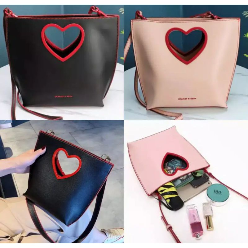 TAS WANITA IMPORT FASHION NEW CK LOVE HANDLE