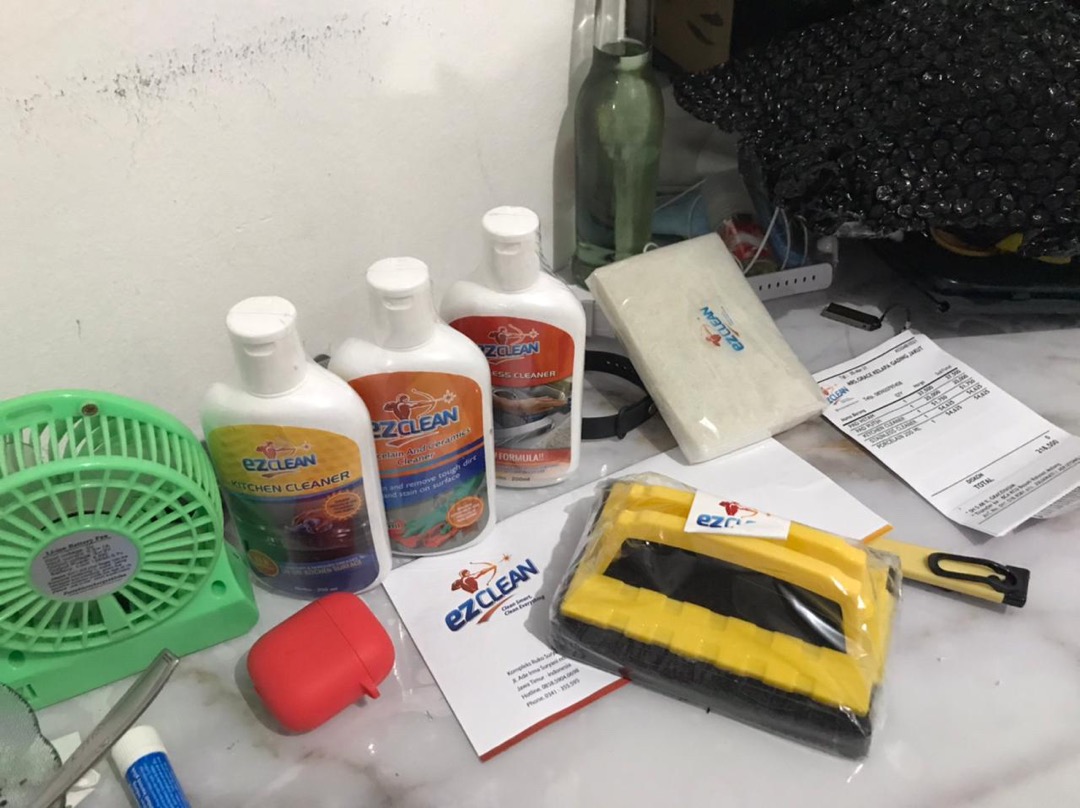 Ezclean Black Pad Sikat Lantai Sikat Keramik Porselen Sikat Kamar Mandi Kloset Scouring Pad Premium