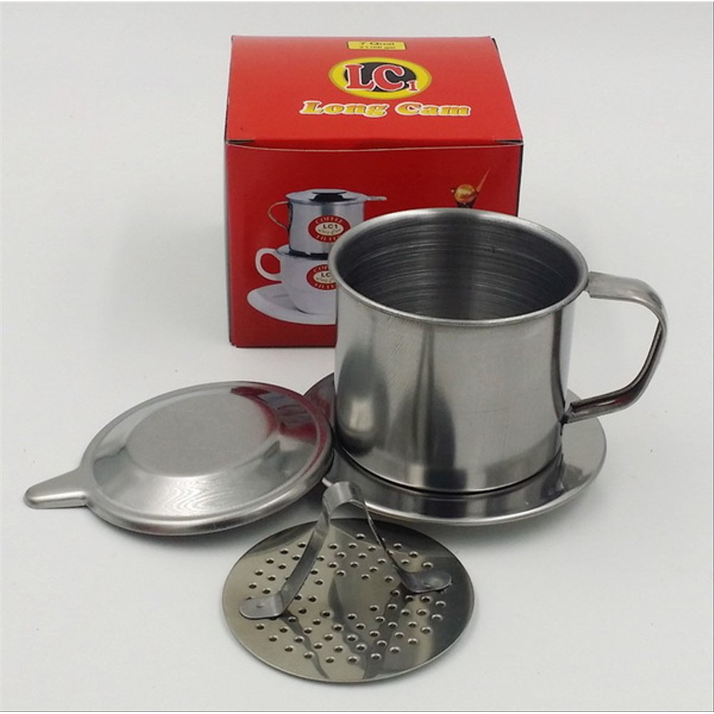 Coffe Filter Vietnam Drip Original 7Q Long Cam Cangkir Kopi Cafe Coffee Saringan Aluminium