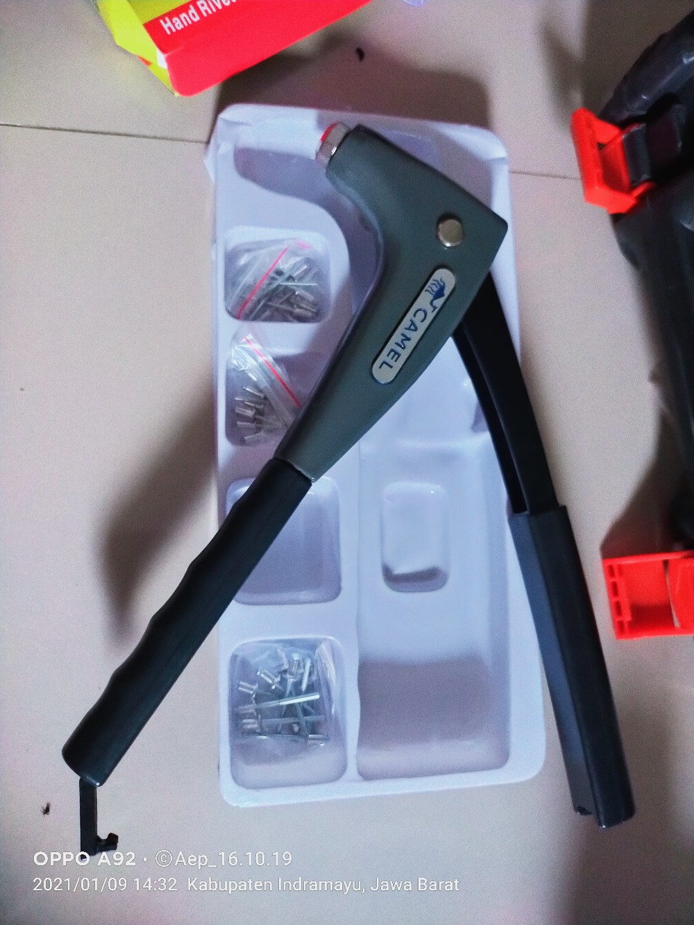 Camel Tang Rivet Otomatis Set - Tembakan Paku - Hand Ripet