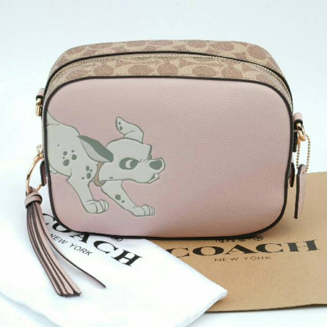 Tas Disney X Coach Camera Bag With Dalmatian