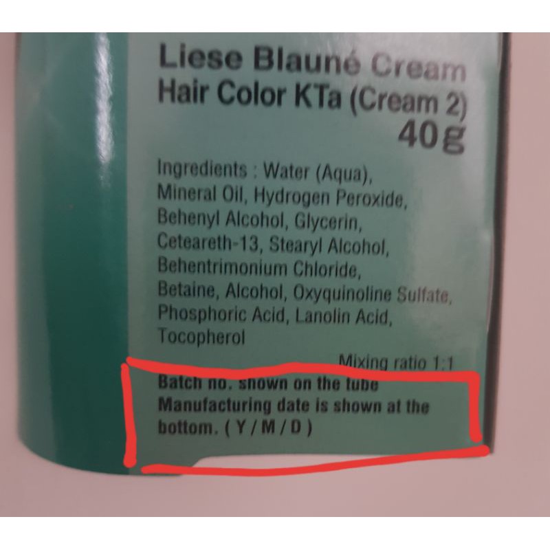 Liese Blaune Treatment Cream Color Penutup Uban