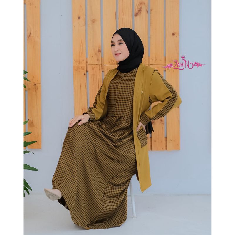 AL - SET GAMIS OUTER / ONE SET ANDARA KOTAK ORIGINAL ZAHIN