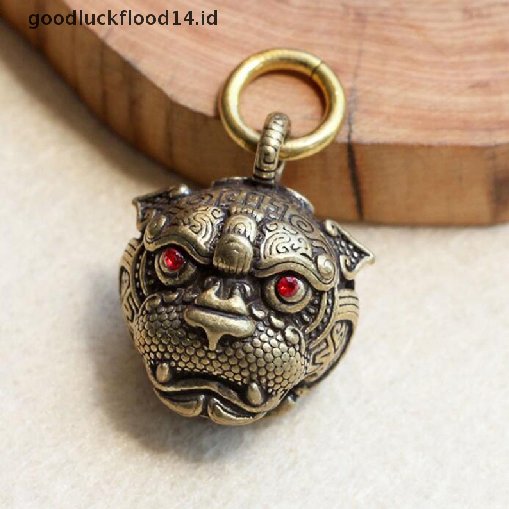 [OOID] Metal Brass Tiger Key Chains DIY Hangings Jewelry Accessories Vintage Figurines ID