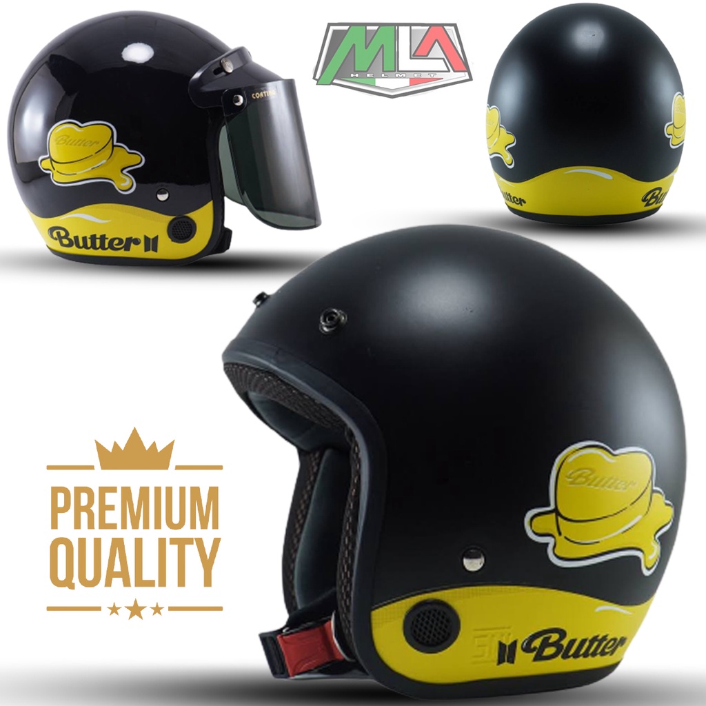 Helm Bogo Wanita Dewasa Retro Helm Bogo Aesthetic Kekinian SNI Kaca Datar Injak KUALITAS PREMIUM -COD -Free Packing DUS