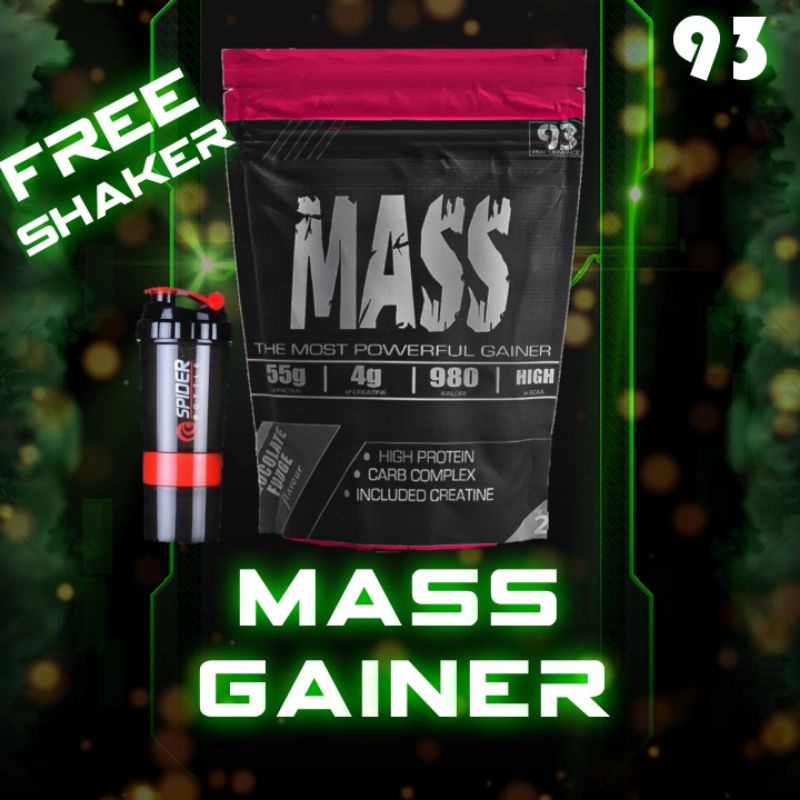 

MASS 93 mass Gainer 93 2lb 2lbs penambah berat badan rasa Chocolate
