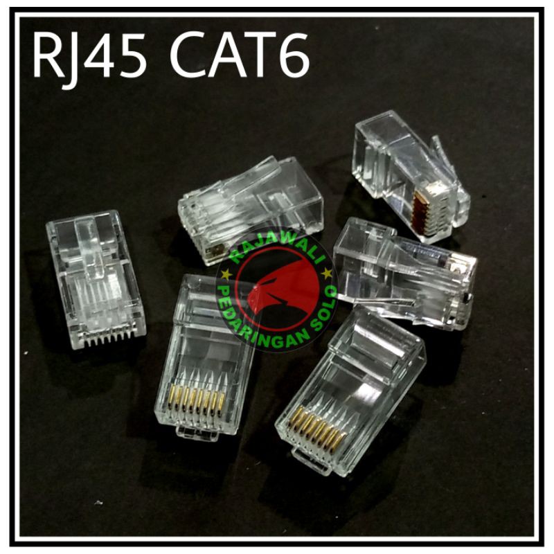 RJ45 CAT6 KONEKTOR LAN RJ45 CAT 6
