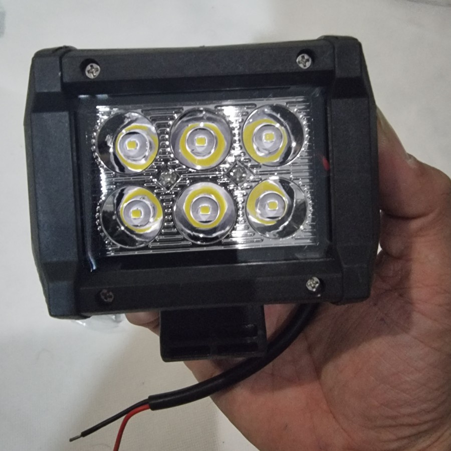 Lampu Tembak Sorot LED Cree 18W 6 Mata 12V LED Spot Light Work Light