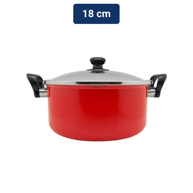 MASPION Panci Dutch Oven Serbaguna Dutch Oven Ebonit Handle 18 cm