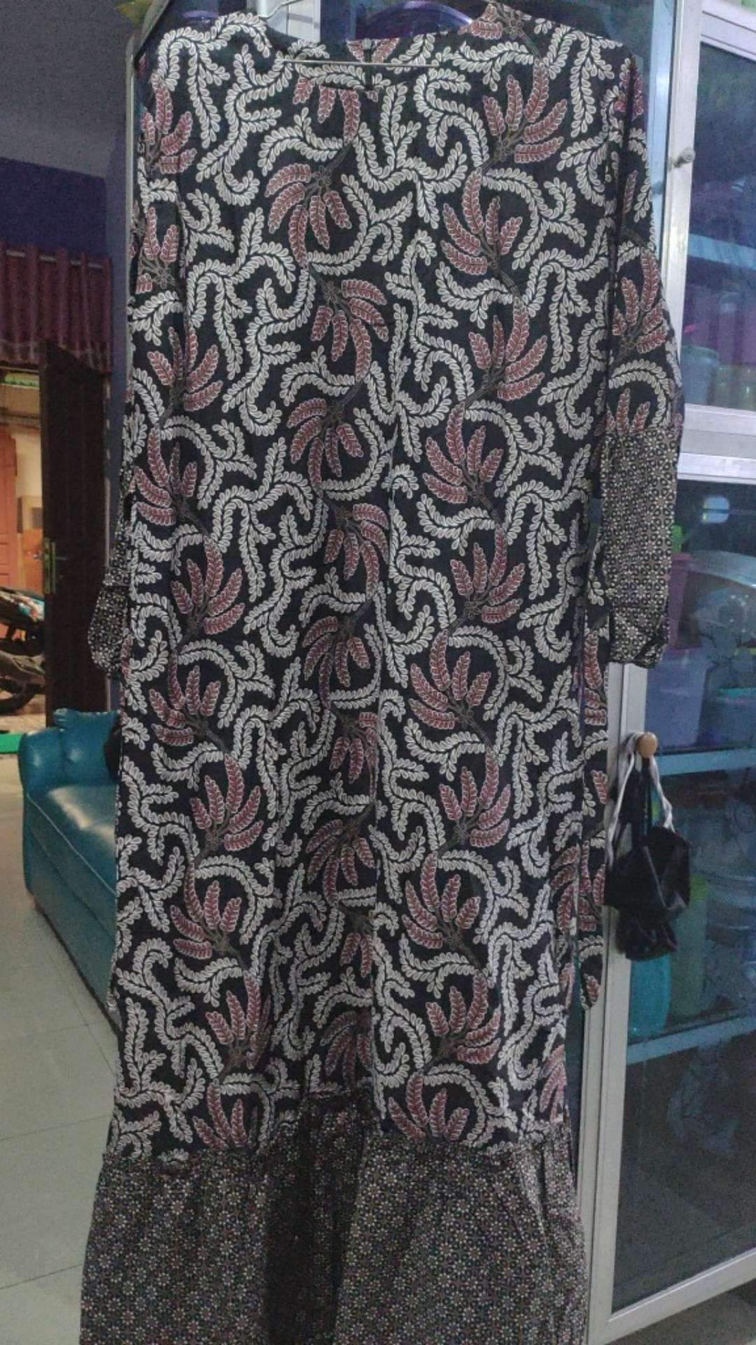 Ms Gamis Batik Sriwedari Maxi Jumbo Xxl Ld 110c. Bumil/busui Katun Sogan