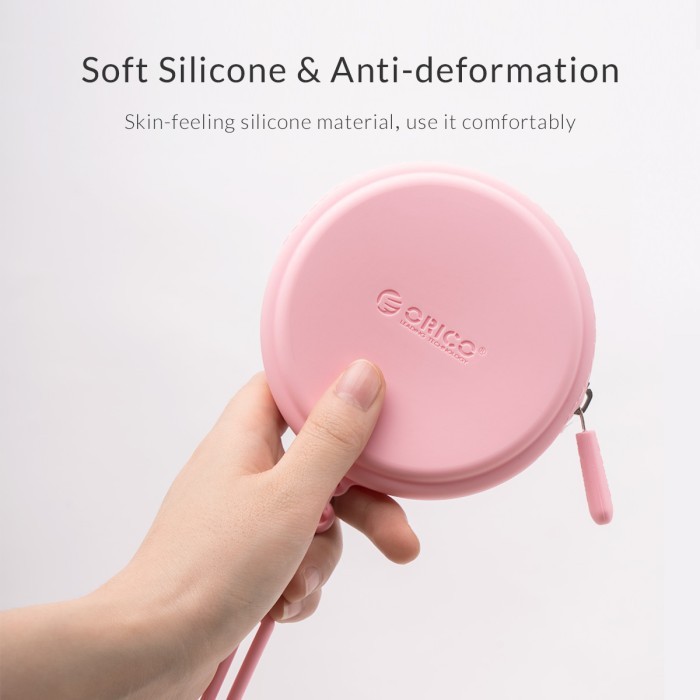 Storage Bag organizer orico silicone for earphone-coin-cable-otg SG-RB1 - Pouch travel key-card