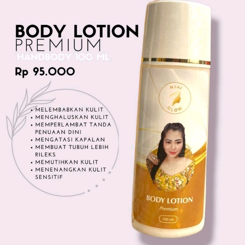 Body Lotion Premium 100ml / Botol Ungu Nyai Glow Skincare produk ORI 100%