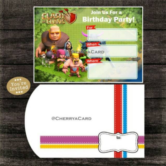 

Undangan plus amplop karakter