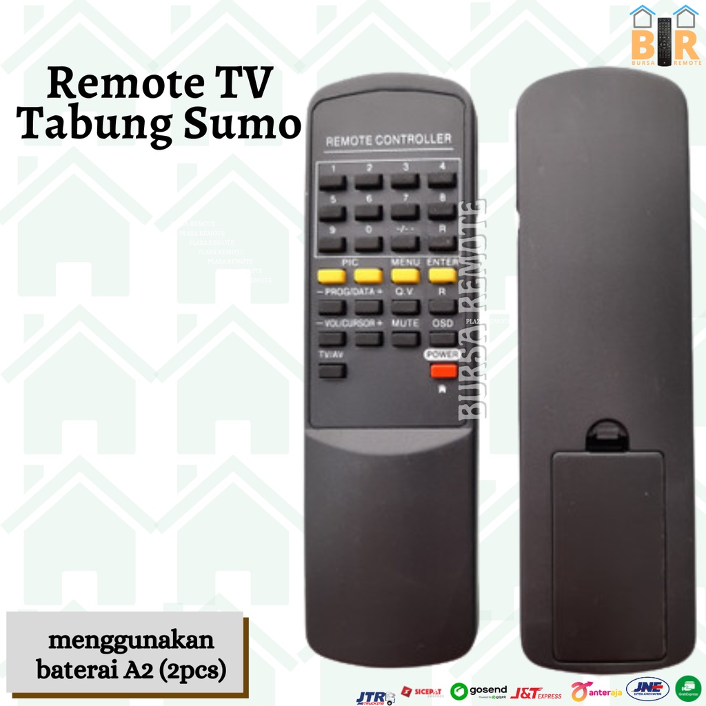 Remot / REMOTE TV TABUNG polytron SUMO tanpa setting