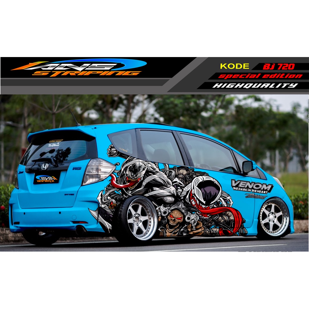 DECAL STICKER MOBIL HONDA BRIO, JAZZ RS, MOBILIO, AGYA, YARIS, ATOS / STICKER MOBIL