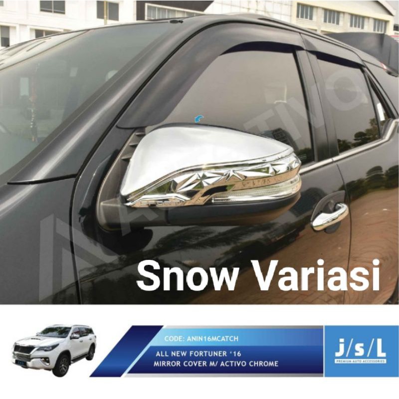 All New Fortuner cover spion krom mirror cover chrome JSL