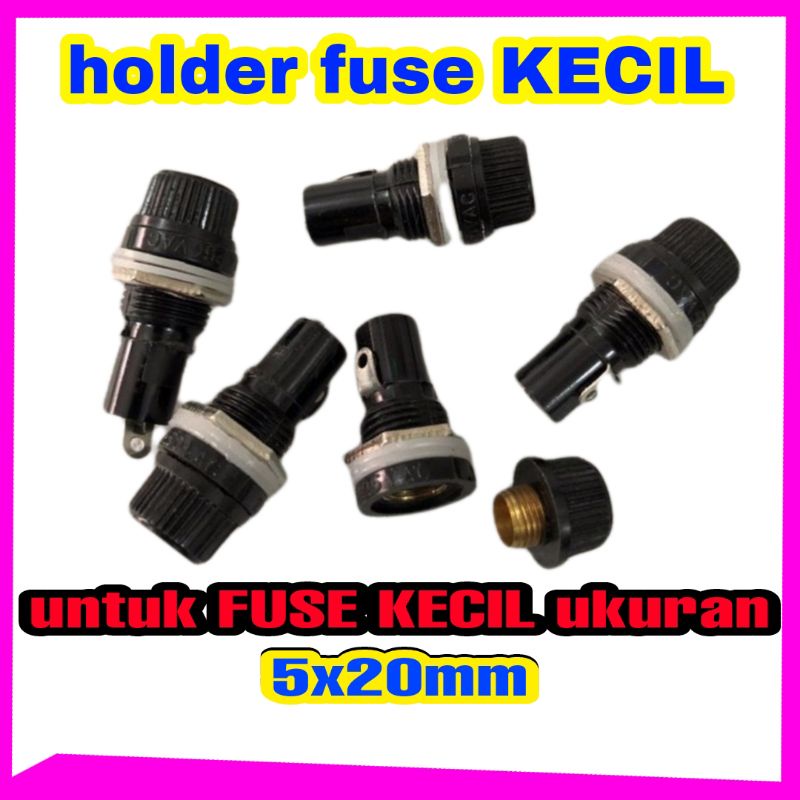 Fuse Holder Rumah Fuse Tempat Sekring 5x20 KECIL MURAH