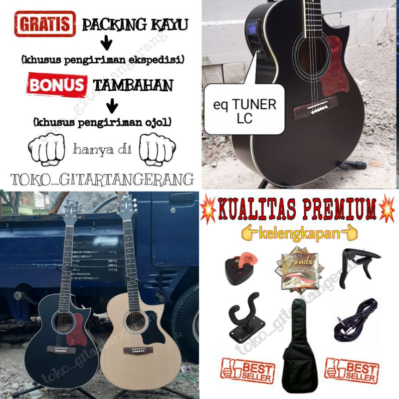gitar akustik elektrik cort eq TUNER LC custom KUALITAS HIGH GRADE