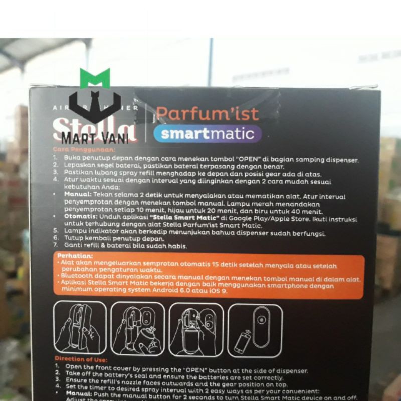 STELLA SMART MATIC ALAT PARFUMIST HITAM