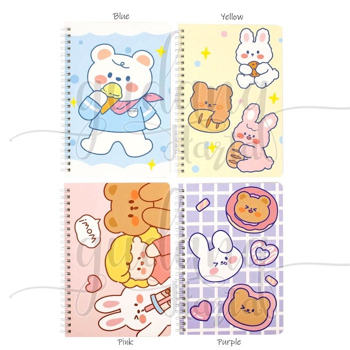 Notebook  A5 Spiral Chubby Bear Buku Motif Beruang Imut GH 308144