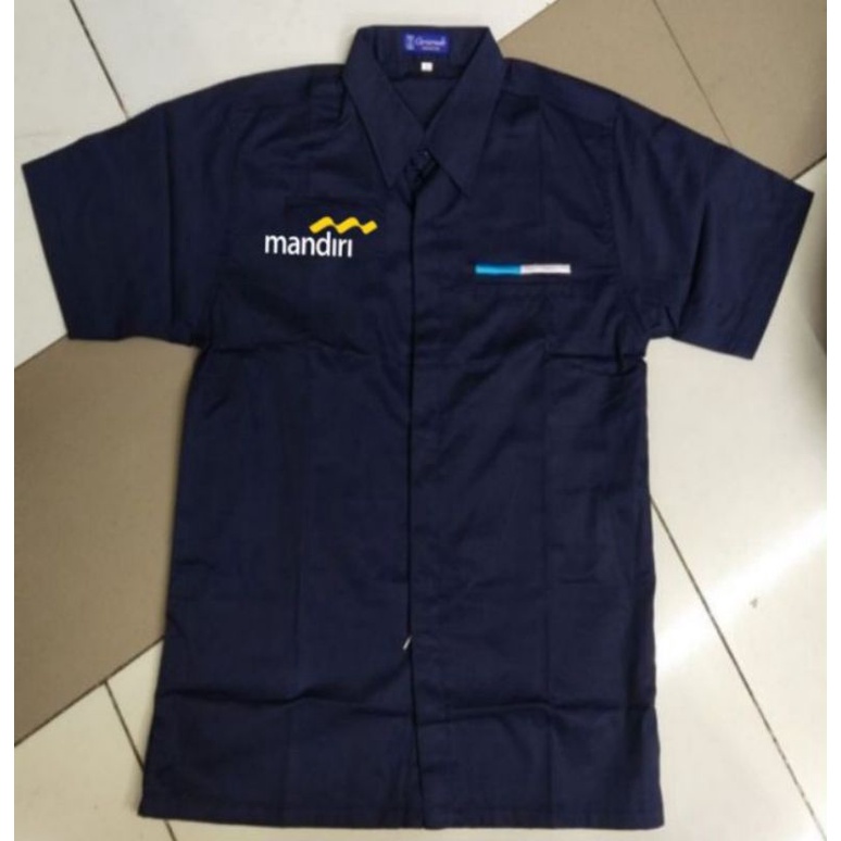 kemeja Bank mandiri baju Bank mandiri seragam mandiri pakaian dinas Bank mandiri baju kerja bank man