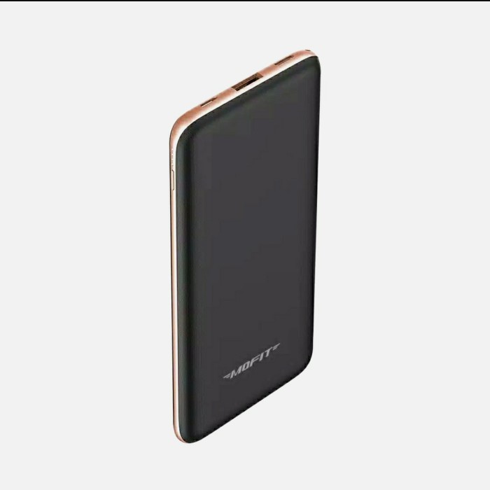 Power Bank Mofit M12 10000Mah 24A Kapasitas Real Slim - List Gold J6Z0 Power Bank Besar Kecil Polos 
