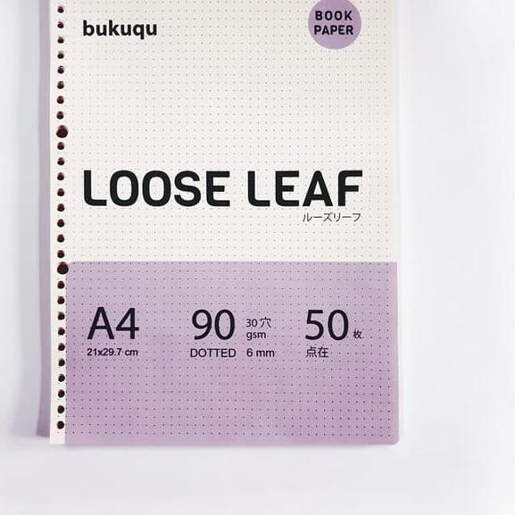 ✼ A4 Bookpaper Loose leaf - DOTTED by Bukuqu ☼