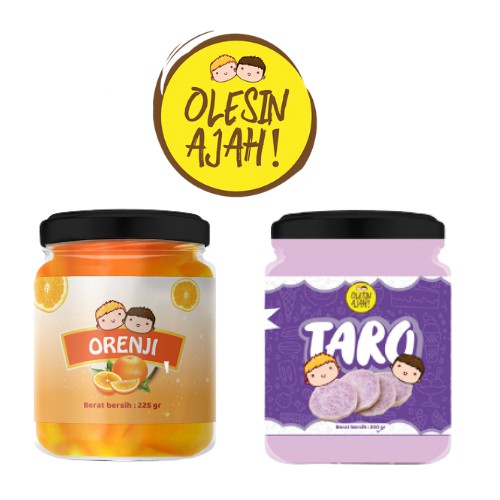 

Promo OlesinAjah Selai Orenji + Taro 200Gr
