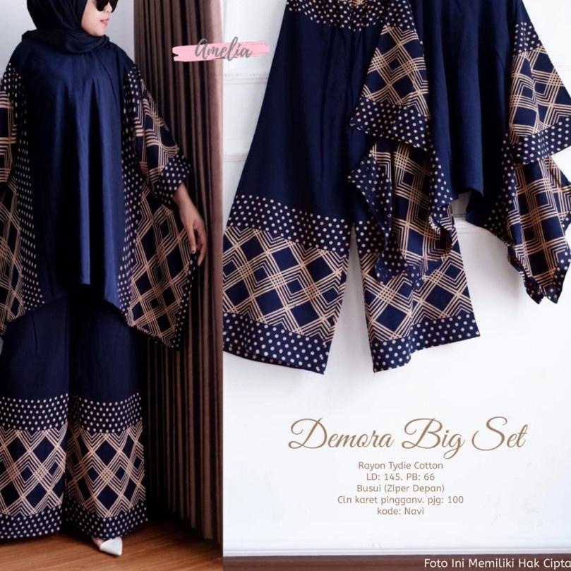 Muraaaahh.. Setelan Demora Big Set Jumbo Set Waka Waka Rayon Jumbo LD 140 One Set Jumbo Rayon Busui 