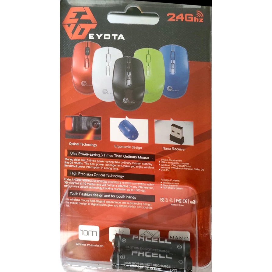 Mouse Wireless Murah Eyota - Mouse Wireless Laptop -Mouse Wireless
