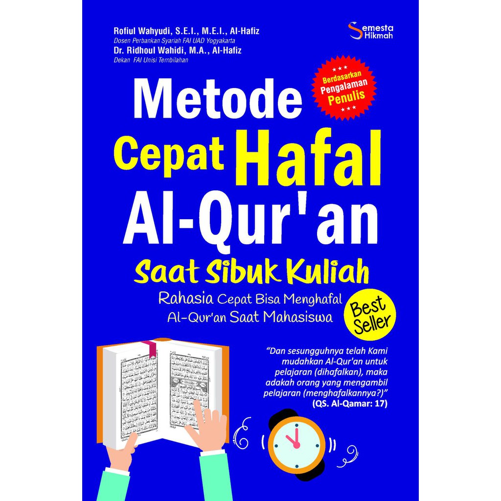 Buku Agama Islam - Metode Cepat Hafal Al-Qur'an Saat Sibuk Kuliah - Buku Islami Buku Motivasi-1
