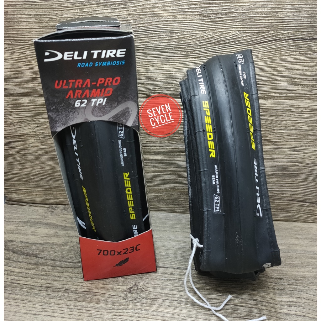 Ban Luar Deli tire 700x23c Ultra pro aramid / Speeder aramid 62TPI kevlar-lipat