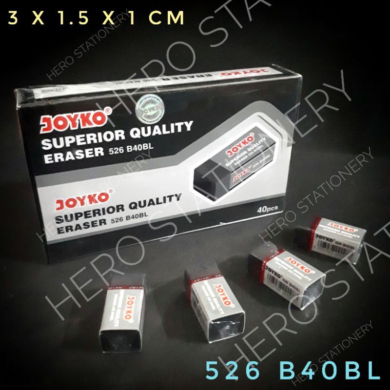 

Penghapus joyko kecil hitam B40BL . 40 unit