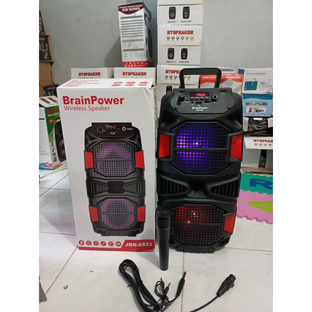 Speaker Bluetooth Plus Mic Karaoke Portable JBK-6525 / 6523 Wireless Karaoke