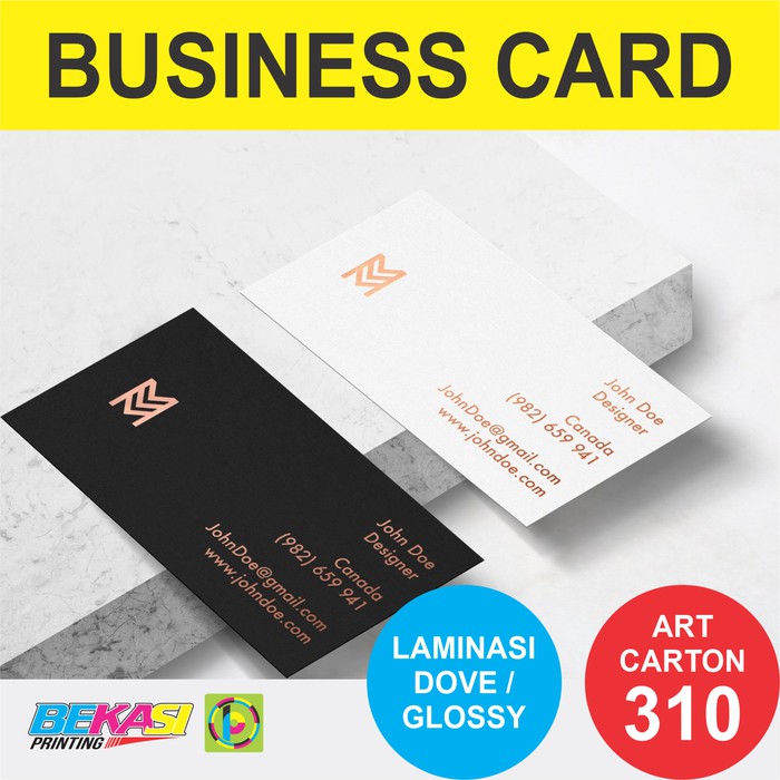 

Jual Kartu Nama Exclusive Art Carton 310 Gram + Laminating - Cetak 1 Sisi Berkualitas