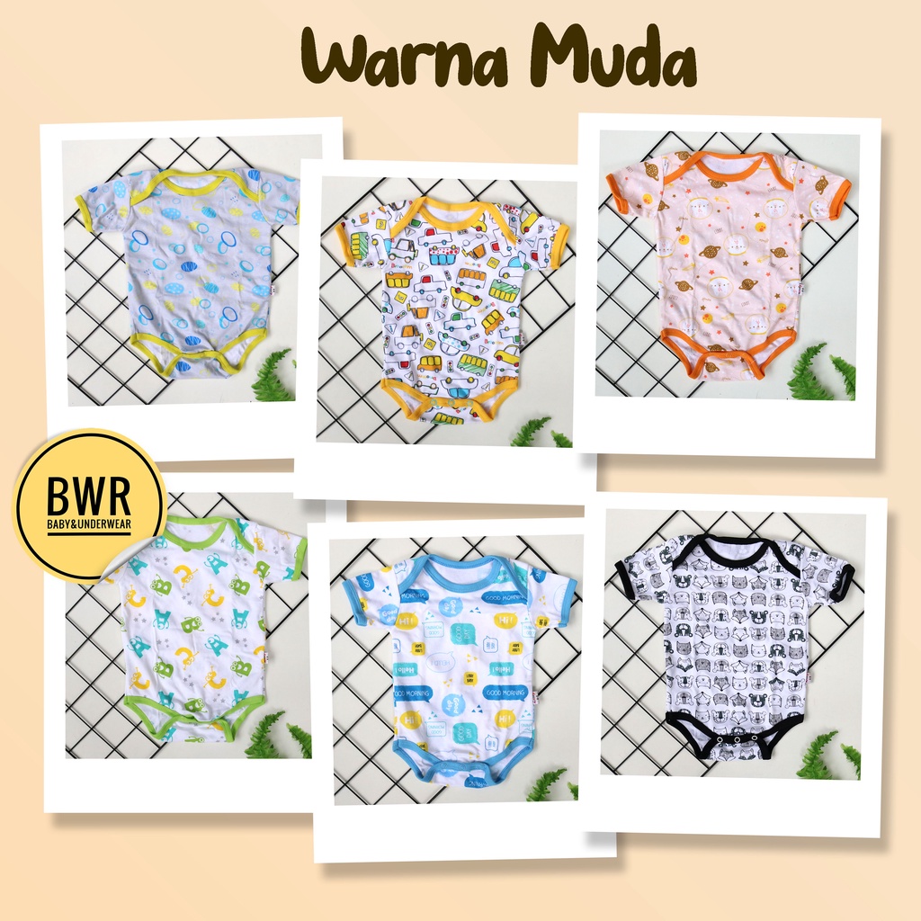 Jumper Libby Segitiga Pendek Premium / Kodok Bayi 0-9 Bulan Motif Lucu Random || Bwr IX