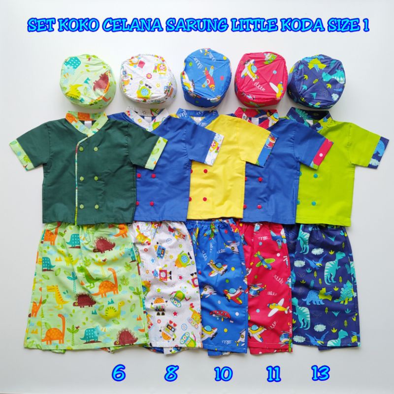 SET KOKO CELANA SARUNG LITTLE KODA SIZE 1 TAHUN