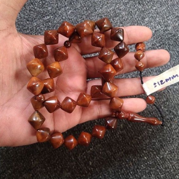 tasbih kokka wajik  ± 12 mm ( 12mm ) 33 butir